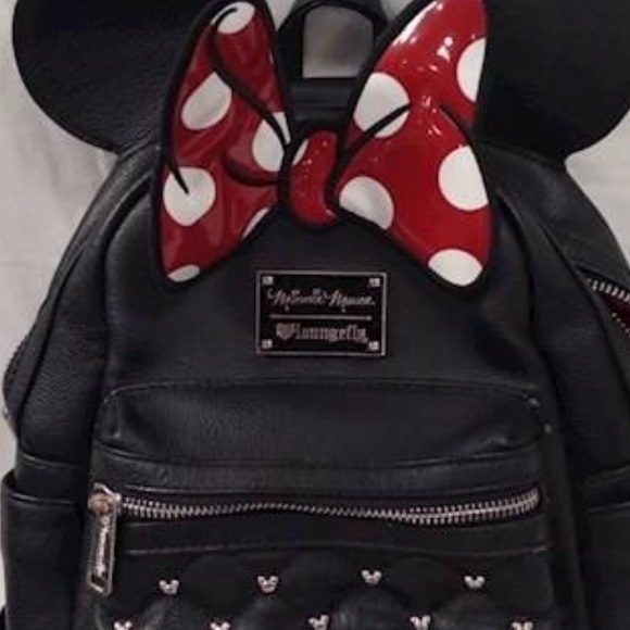 Loungefly Disney BUNDLE Minnie Mouse Backpack / Minnie Mouse Loungefly Billfold